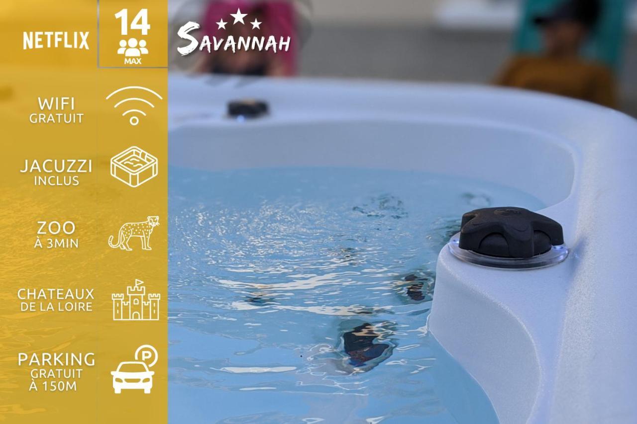 "Le Savannah" - Jacuzzi - A 3Min Du Zoo De Beauval 圣艾尼昂 外观 照片